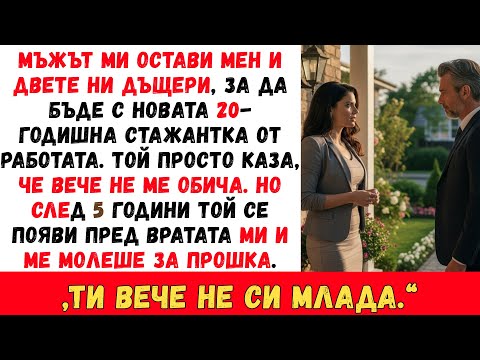 Видео: МЪЖЪТ МИ МЕ ОСТАВИ С ДВЕТЕ НИ ДЪЩЕРИ ЗАРАДИ ПО-МЛАДА ЖЕНА — 5 ГОДИНИ ПО-КЪСНО ТОЙ ЧУКА НА ВРАТАТА НИ
