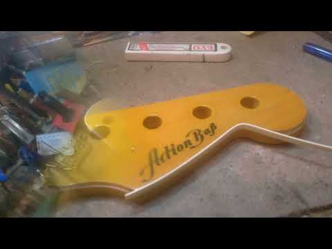 Видео: Работа над гитарой  Musima Action Bass