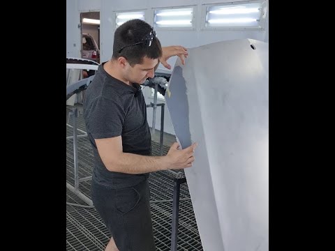 Видео: Покраска капота в перламутровый цвет по технологии "мокрое по мокрому".