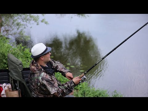 Видео: Рыбалка на фидер. Ловля плотвы на реке Протва.