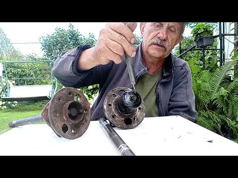 Видео: Ось для мини трактора  промвал от шруса