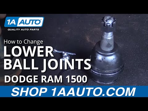 Видео: Как заменить нижние шаровые опоры Dodge Ram 1500 02-08
