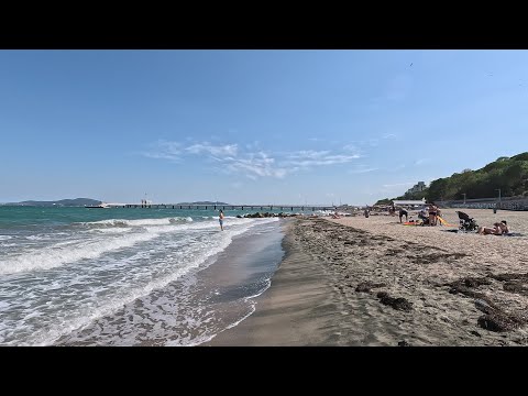 Видео: Прогулка по берегу Чёрного моря, г.Бургас, Болгария / Burgas, Bulgaria