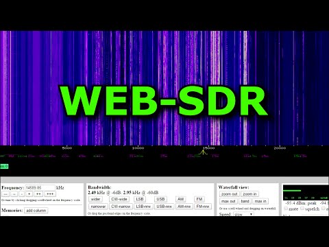 Видео: WebSDR - приём сигналов на КВ через Интернет, не имея приёмника