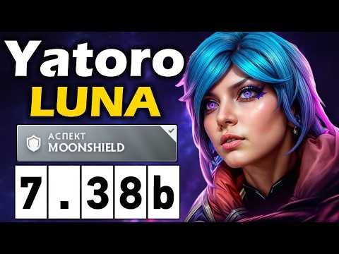 Видео: Яторо на Луне в Патче 7.38 - Yatoro Luna 7.38b ДОТА 2