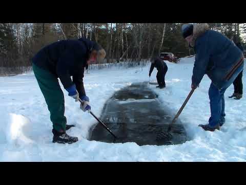 Видео: Крещенское купание  19,01,2024