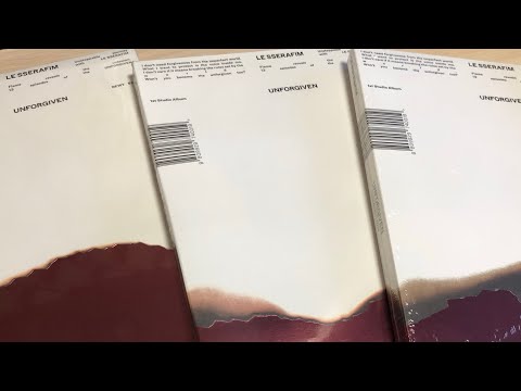Видео: распаковка le sserafim - unforgiven (set) | unboxing 1st studio album le sserafim - unforgiven