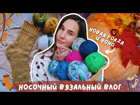 Видео: ВЯЗАЛЬНЫЙ ВЛОГ №115 | Неделя вязания носков | Новинки цветов - YarnArt Forza и Nako Boho