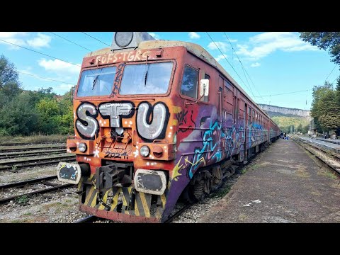 Видео: Пътуване с ЕМВ 32 131 / 132 от Габрово до Царева Ливада.