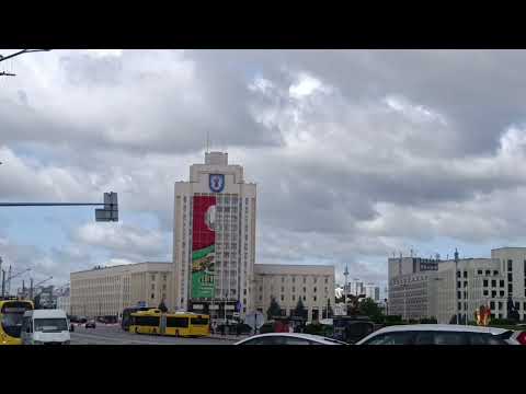 Видео: Минск, центр: Ворота, здание КГБ и многое другое
