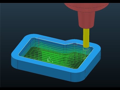 Видео: Powermill - подход на слой в отверстие