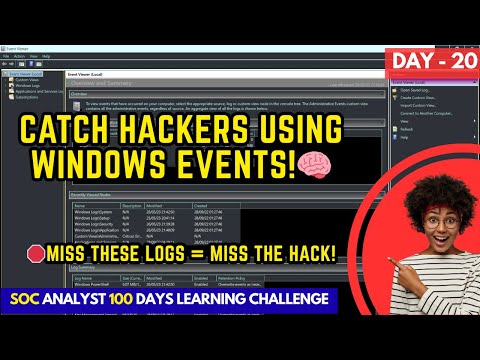 Видео: День 20 | Журналы событий Windows: всё о них! | Обнаружение атак с помощью событий Windows | Маст...