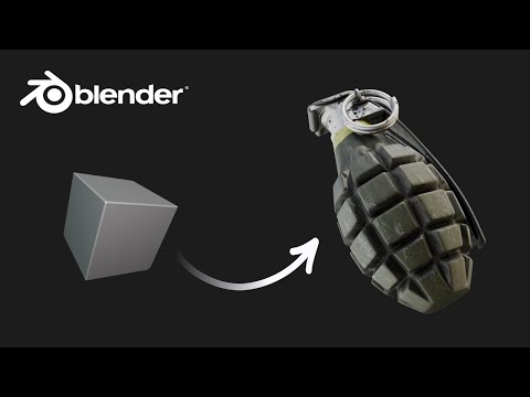 Видео: 3D моделирование ручной Гранаты в Blender!