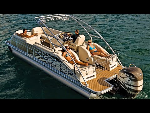 Видео: ВОТ ЭТО БАРЖА! ПОНТОН Bennington для ОТДЫХА и РЫБАЛКИ.