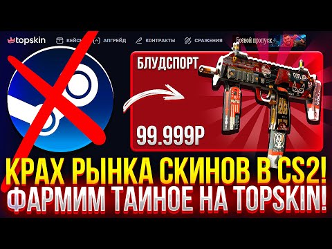 Видео: КРАХ РЫНКА СКИНОВ В CS2! ФАРМИМ ТАЙНОЕ НА TOPSKIN! (CS2/КС2)