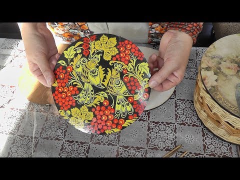 Видео: Фанерная крышка с плетеным бортиком из газетных трубочек