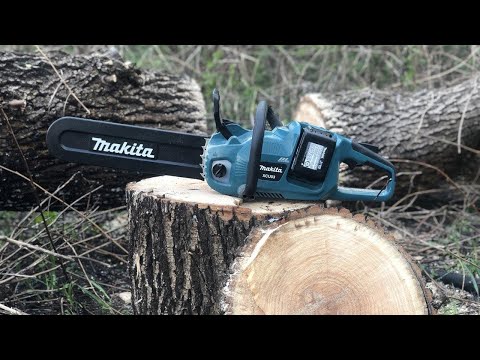 Видео: Обзор аккумуляторной цепной пилы Makita DUC353 (XCU03)