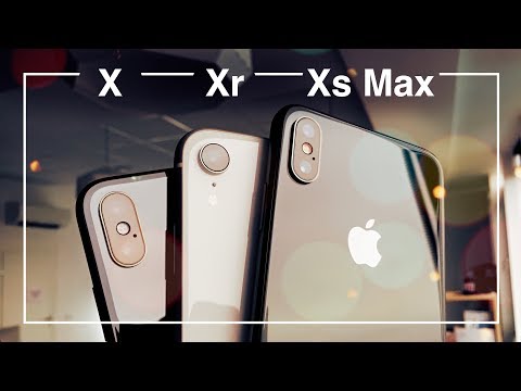 Видео: Большое сравнение iPhone X / Xr /Xs Max