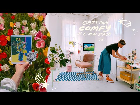 Видео: обустраиваюсь в новой студии ♥︎ упаковываю заказы, расставляю, рисую