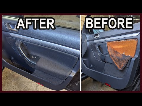 Видео: Как отремонтировать дверную панель Volkswagen Jetta. Советы по обивке.