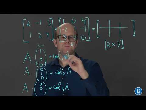 Видео: Линал 2.7. Умножение матрицы на матрицу