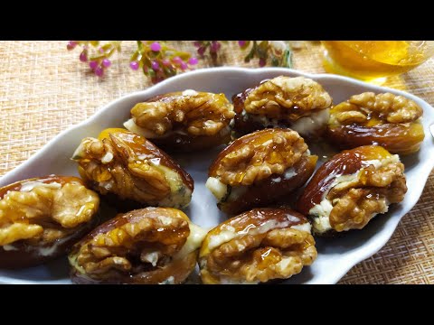 Видео: ЗАКУСКА на праздничный стол. ФИНИКИ фаршированные с пикантной начинкой.