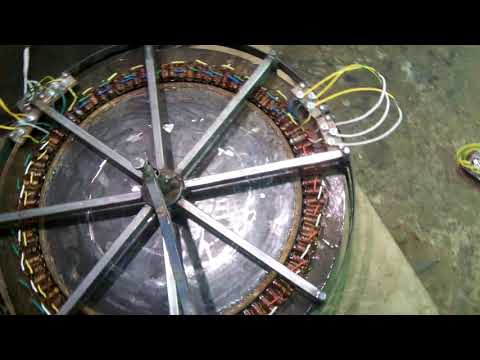 Видео: Мощный ,низко-оборотный генератор от Игоря Лотц (часть 5) Ручной тест