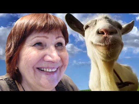 Видео: Бабушка играет в симулятор козла - беспредел!
