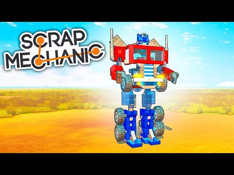 Видео: БИТВА: СТРОИМ НАСТОЯЩЕГО ТРАНСФОРМЕРА В SCRAP MECHANIC!!!