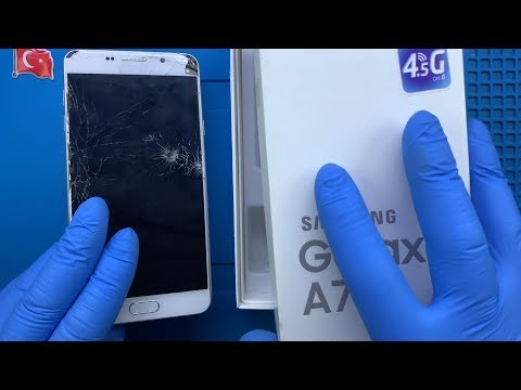 Видео: Замена экрана Samsung Galaxy A7 2016 и крышки заднего стекла