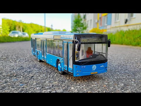 Видео: сборка автобуса, МАЗ 203 МОСКВА, 1:43, AVD models