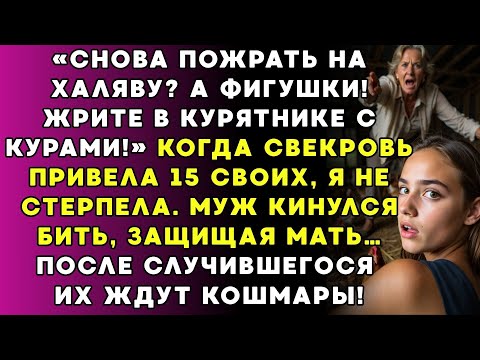Видео: «Пришли халяву жрать Забудьте! Теперь ешьте в курятнике!» – крикнула я свекрови