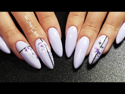 Видео: Фиалковые ногти./ Мои косяки в маникюре и как с ними бороться./Весна 2020.
