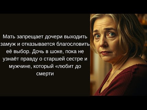 Видео: Мама запретила мне выходить замуж. А потом рассказала, как умерла моя сестра