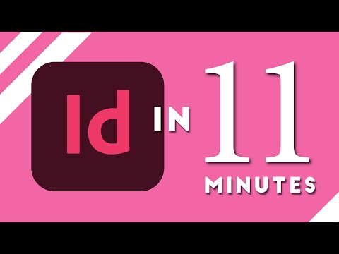 Видео: Изучите Adobe InDesign за 11 МИНУТ! | Форматирование, инструменты, макет, текст и т. д. | Основы ...