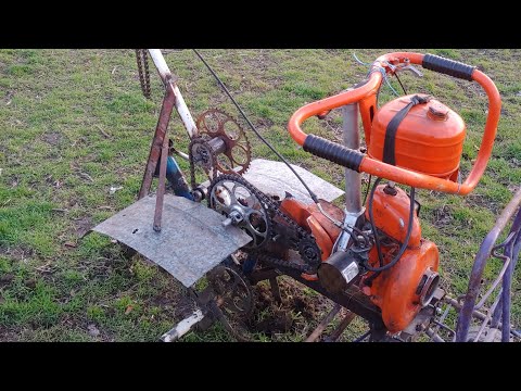 Видео: Мотоблок из бензопилы Дружба Обзор конструкции