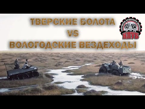 Видео: Вологодские вездеходы Егерь и Черепаха на Тверских болотах.