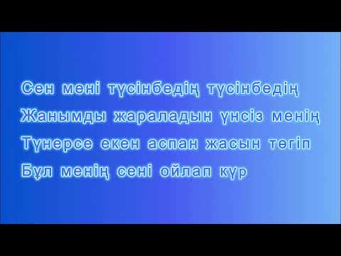 Видео: Қайрат Нұртас Сен Мені Түсінбедің Караоке