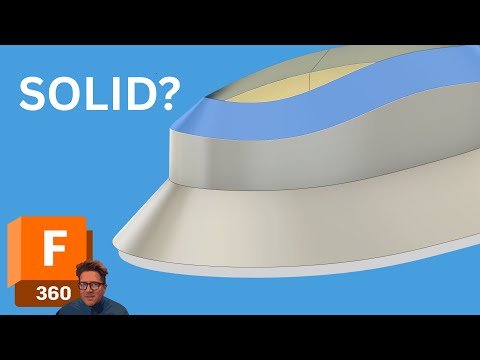 Видео: Команда Fusion Surface Stitch: как превратить поверхности в твердые тела