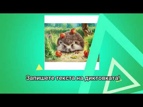 Видео: Диктовка  за четвърти клас - Ежко