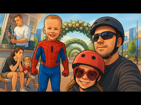 Видео: Матвей спайдермен, на велике с Милой, скумбрия, баня, друзья, костёр, / 37 неделя 2025 года