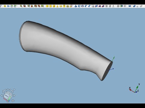 Видео: FreeCAD.#25. Рукоять ножа с помощью верстака "Изогнутые формы" (Curved Shapes)