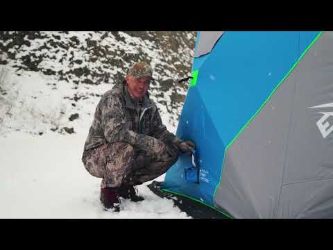 Видео: Палатка для зимней рыбалки HIGASHI Yurta Extreme [HIGASHIMARKET]