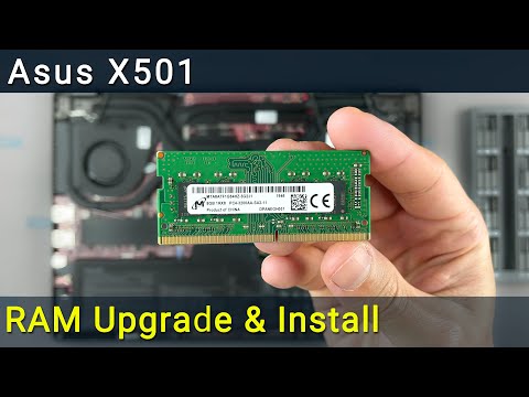 Видео: Обновление и установка оперативной памяти Asus X501