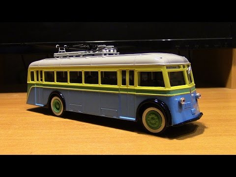 Видео: Масштабная модель троллейбуса ЯТБ1 Советский автобус
