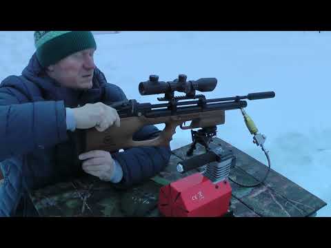 Видео: PCP KRAL Breaker W к.5,5 - Сколько выстрелов с 1 заправки