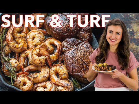 Видео: Лучший ужин для серфинга и торфа (стейк и креветки)