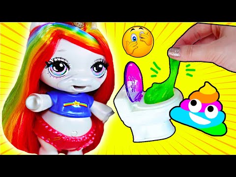 Видео: Играем с Единорогом POOPSIE! Делаем Слайм! Распаковка игрушек для девочек