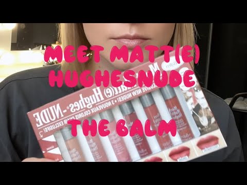 Видео: Огляд матом помад Meet Matt(e) Hughes Mini Kit Nude від the Balm 
