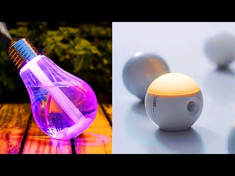 Видео: 22 Крутых светодиодных светильников ночников для дома с Алиэкспресс